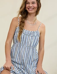 Aerie Striped Tiered Maxi Dress