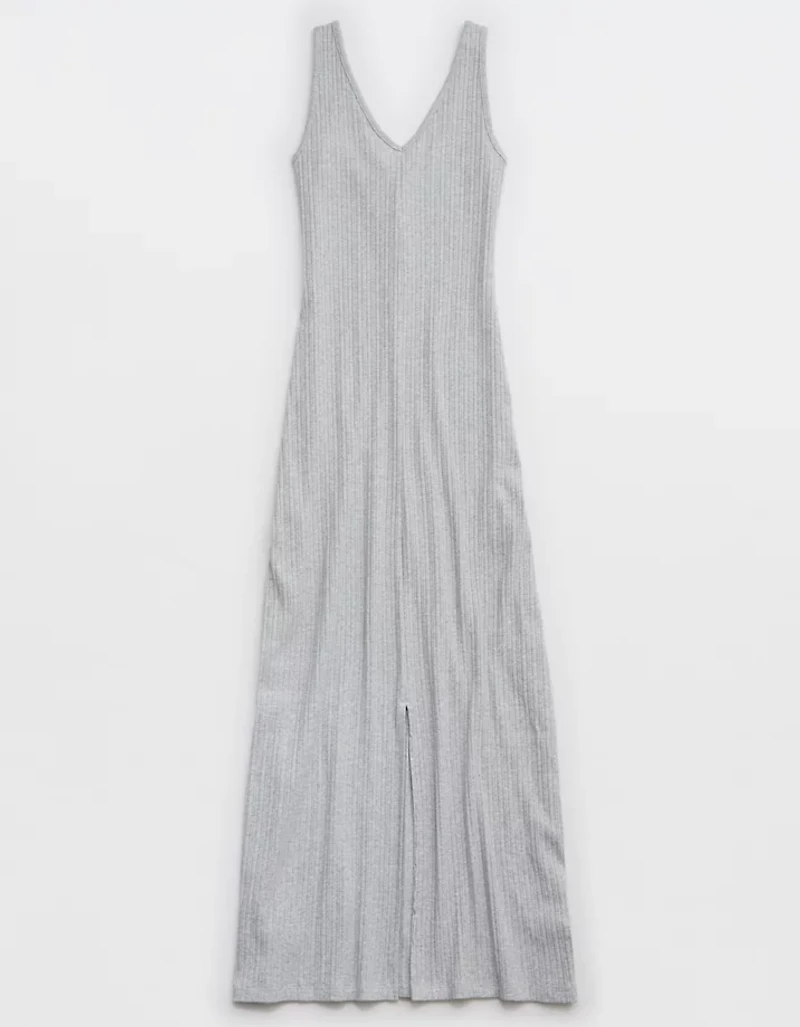 Aerie Double V Henley Bodycon Maxi Dress