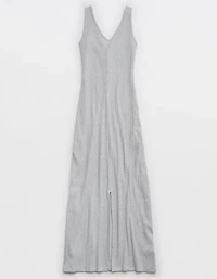 Aerie Double V Henley Bodycon Maxi Dress