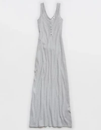 Aerie Double V Henley Bodycon Maxi Dress
