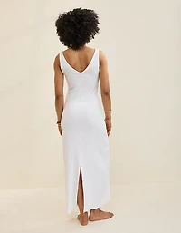 Aerie Double V Henley Bodycon Maxi Dress