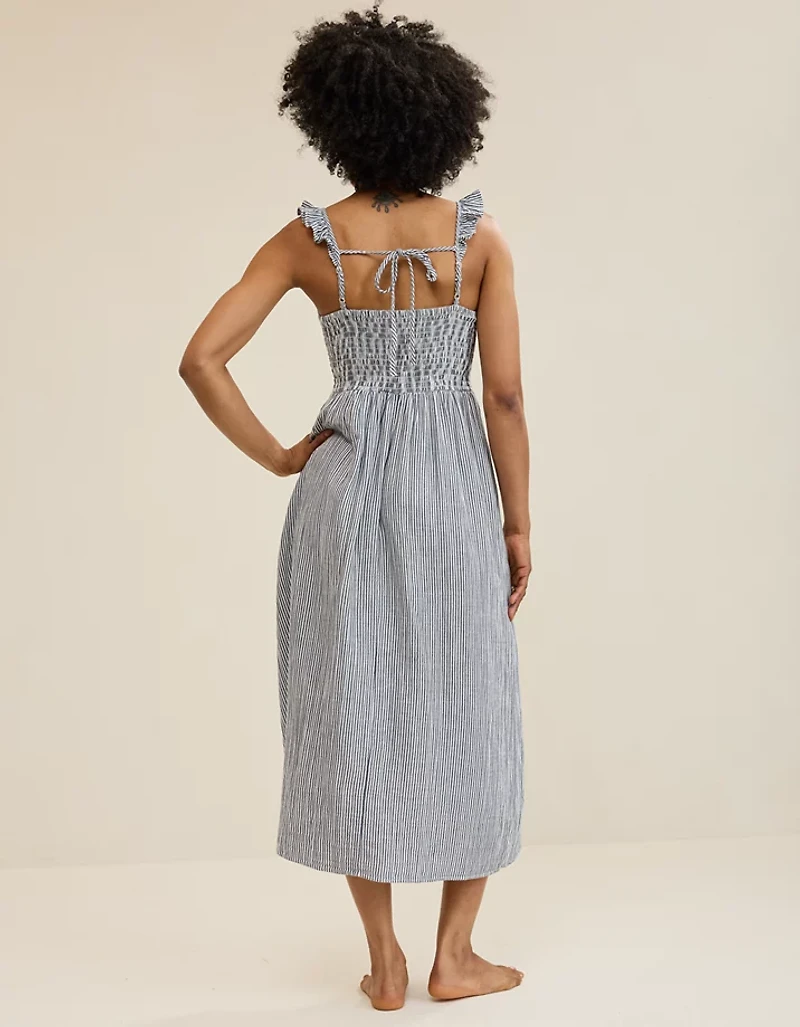 Aerie At The Barre Flutter Sleeve Dress