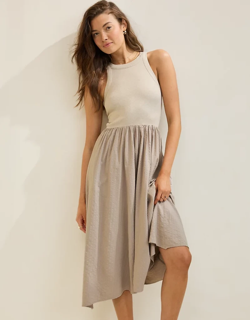 Aerie Ribbed At The Barre Dress