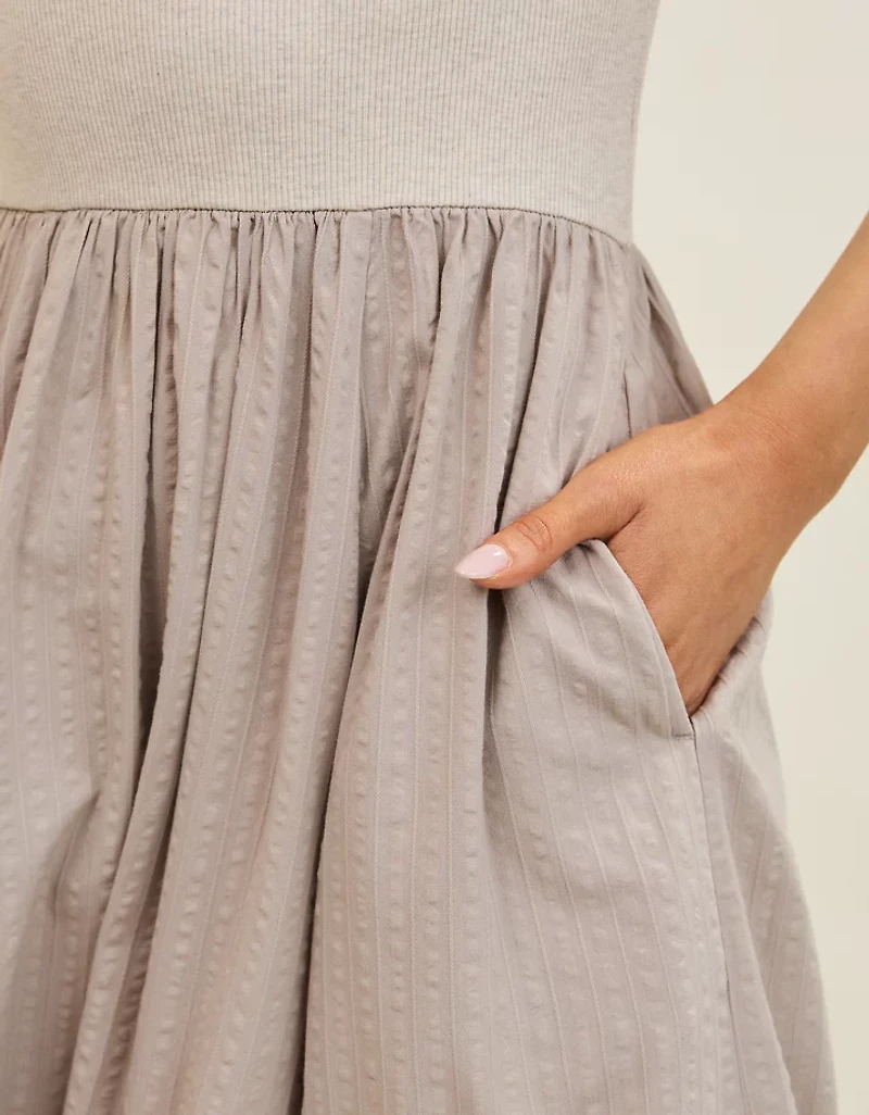 Aerie Ribbed At The Barre Dress