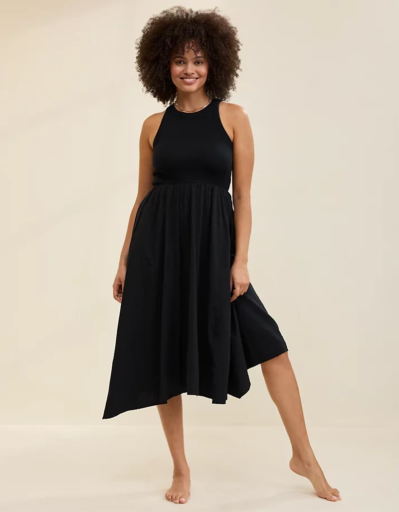 Aerie Ribbed At The Barre Dress