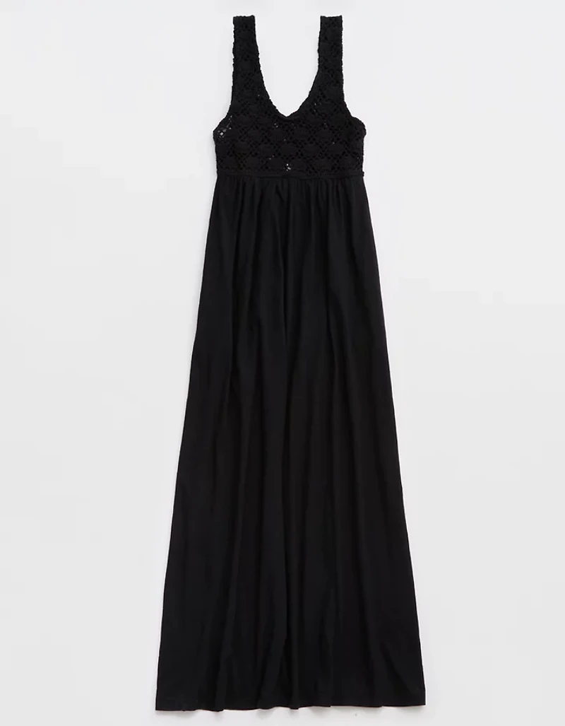 Aerie Crochet Maxi Dress