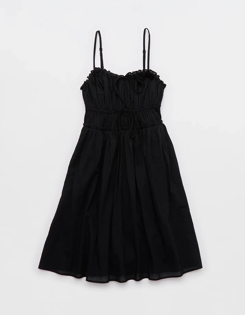 Aerie Tie Front Mini Dress