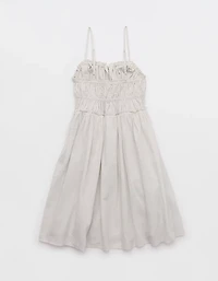 Aerie Tie Front Mini Dress