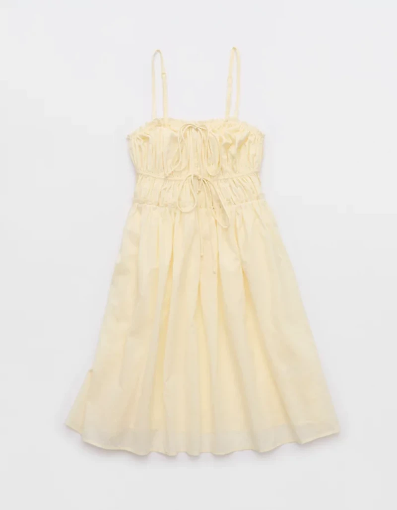Aerie Tie Front Mini Dress