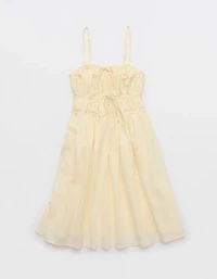Aerie Tie Front Mini Dress