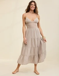 Aerie Lace Mix Midaxi Dress