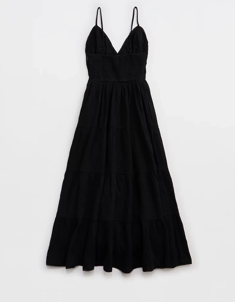 Aerie Lace Mix Midaxi Dress