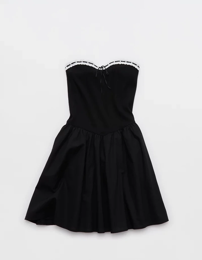 Aerie Strapless At The Barre Mini Dress