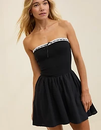 Aerie Strapless At The Barre Mini Dress
