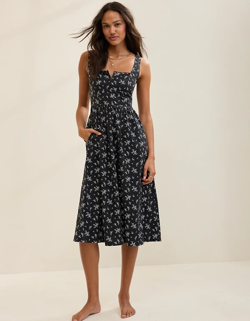 Aerie Corset Midi Dress