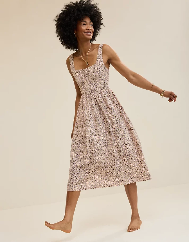 Aerie Corset Midi Dress