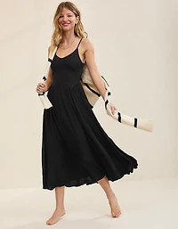 Aerie Satin At The Barre Dress