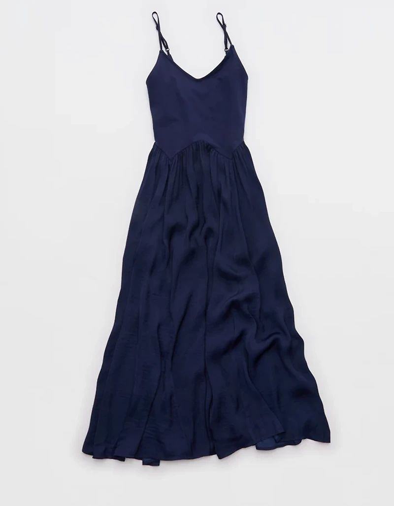 Aerie Satin At The Barre Dress