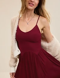 Aerie Satin At The Barre Dress