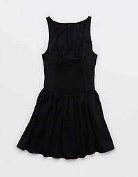 Aerie Drop Waist Bow Dress