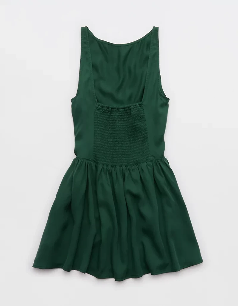 Aerie Drop Waist Bow Dress