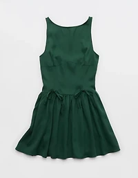 Aerie Drop Waist Bow Dress