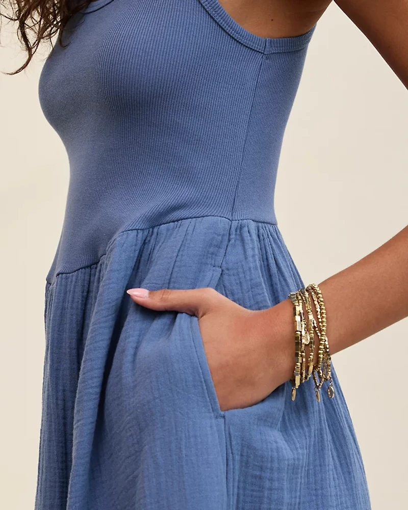 Aerie At The Barre Cross Back Dress