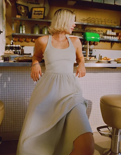 Aerie At The Barre Cross Back Dress