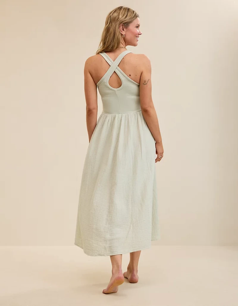 Aerie At The Barre Cross Back Dress