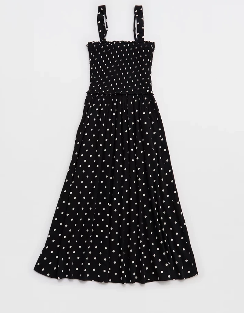 Aerie At The Barre Smocked Dress