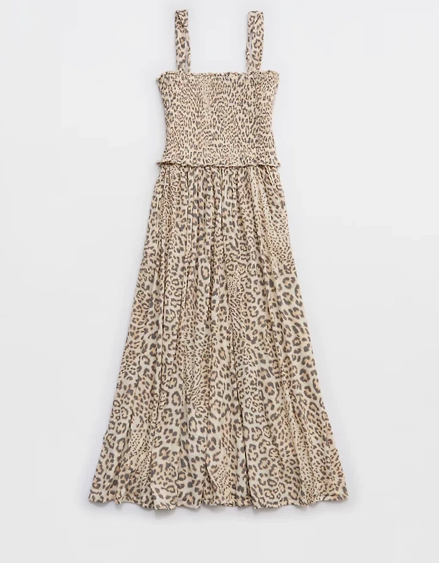 Aerie At The Barre Smocked Dress