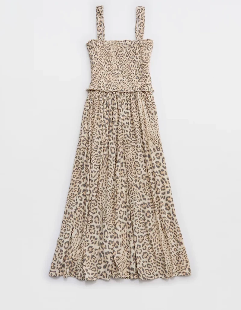 Aerie At The Barre Smocked Dress