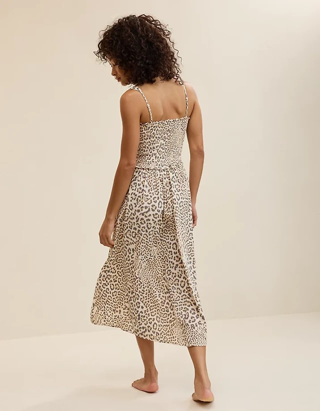 Aerie At The Barre Smocked Dress