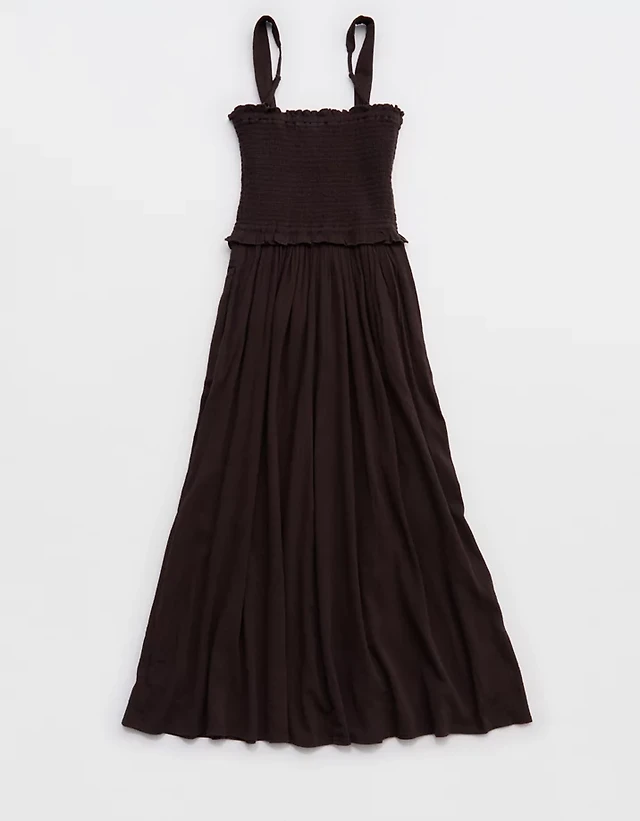 Aerie At The Barre Smocked Dress