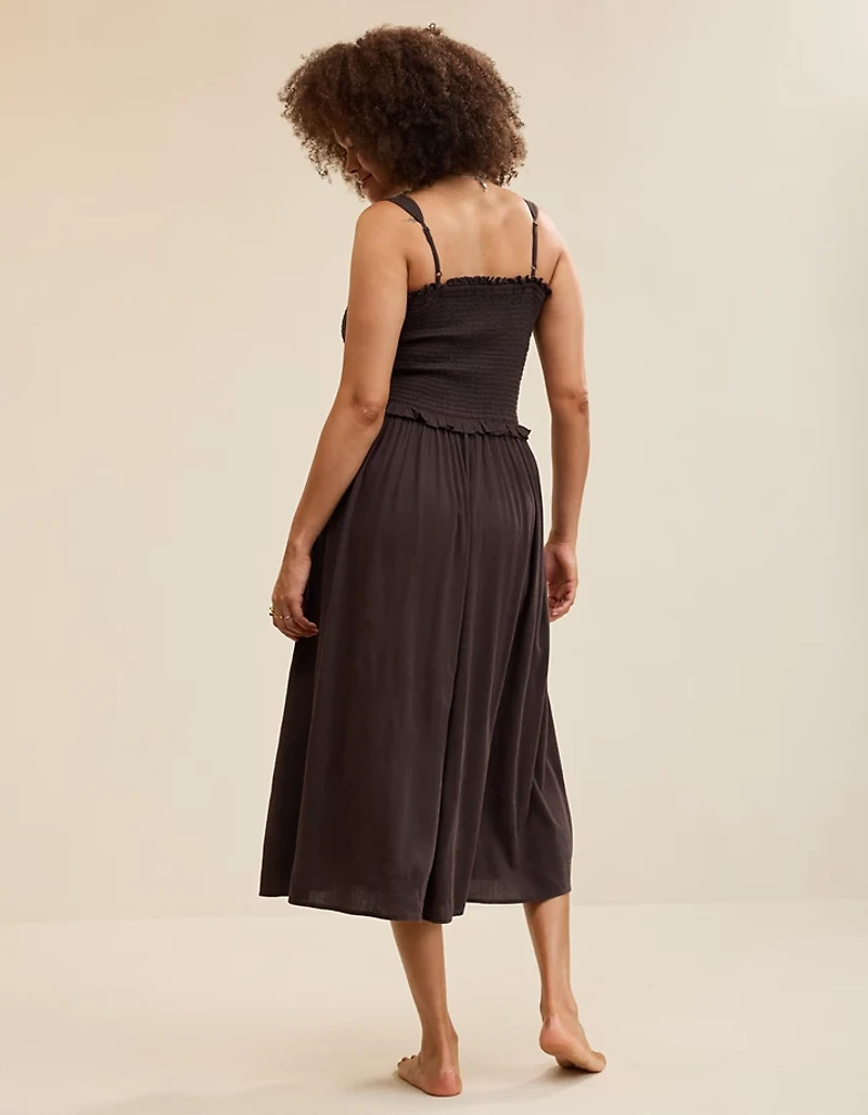 Aerie At The Barre Smocked Dress