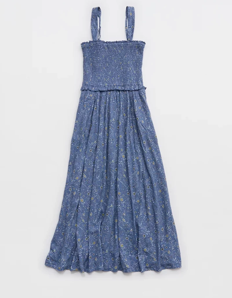 Aerie At The Barre Smocked Dress