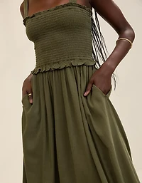 Aerie At The Barre Smocked Dress