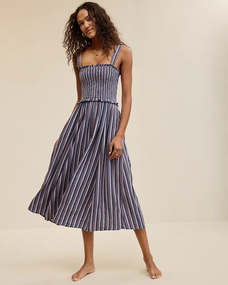 Aerie At The Barre Smocked Dress