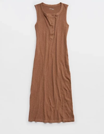 Aerie Henley Bodycon Dress