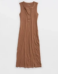 Aerie Henley Bodycon Dress