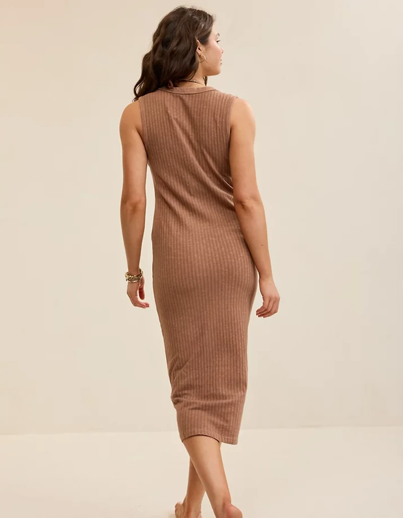 Aerie Henley Bodycon Dress