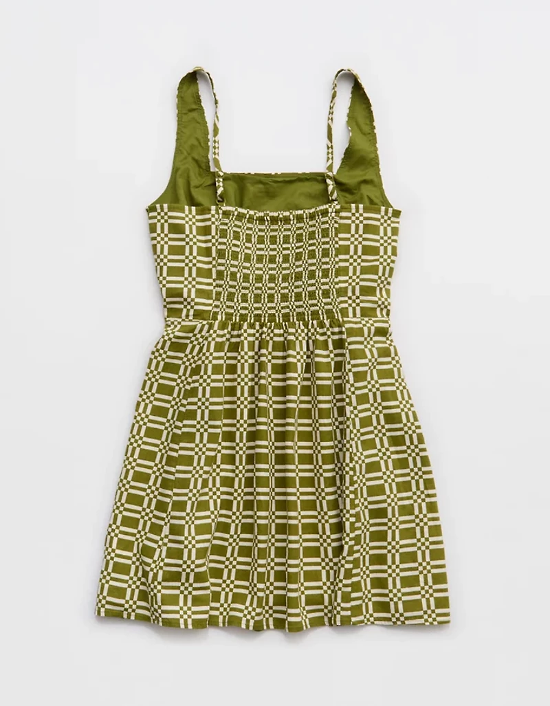 Aerie Linen Blend Mini Dress