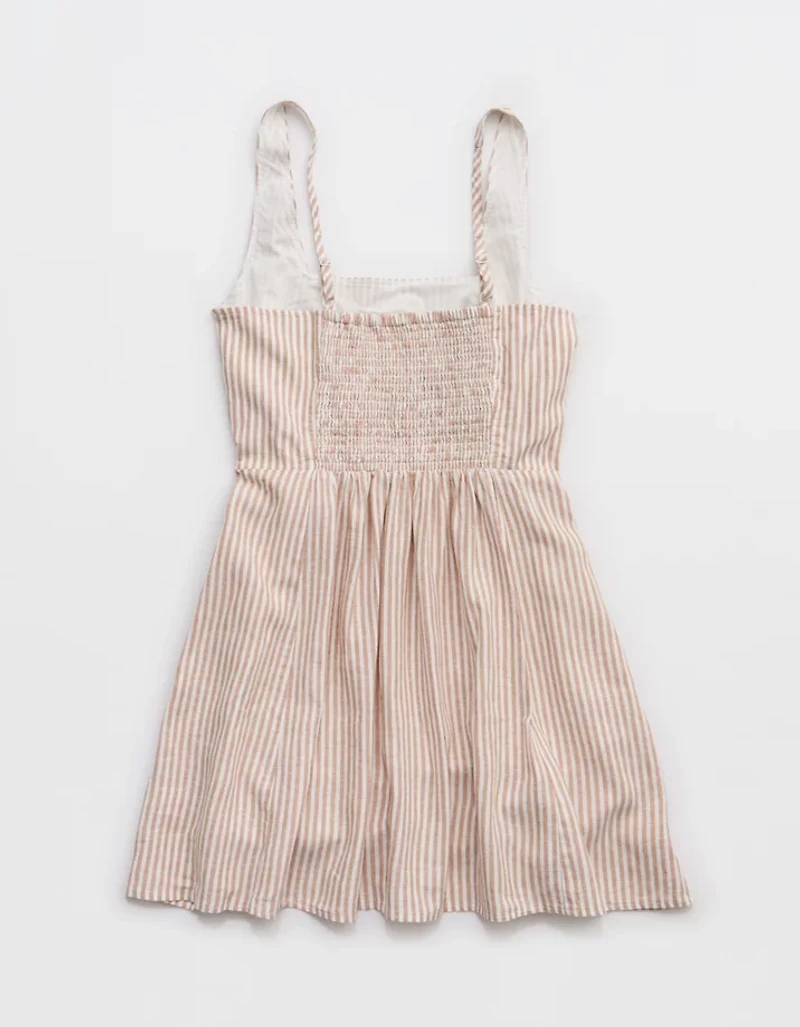 Aerie Linen Blend Mini Dress