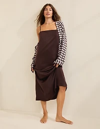 OVERSLEPT by Aerie Liquid Satin Maxi Slip Dress
