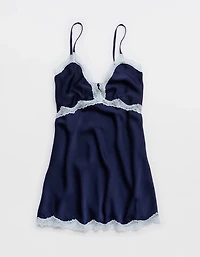 OVERSLEPT by Aerie Liquid Satin Mini Nightie