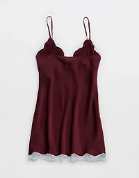 OVERSLEPT by Aerie Liquid Satin Mini Nightie