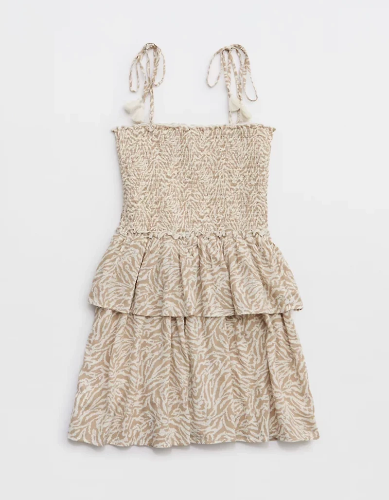 Aerie At The Barre Smocked Mini Dress