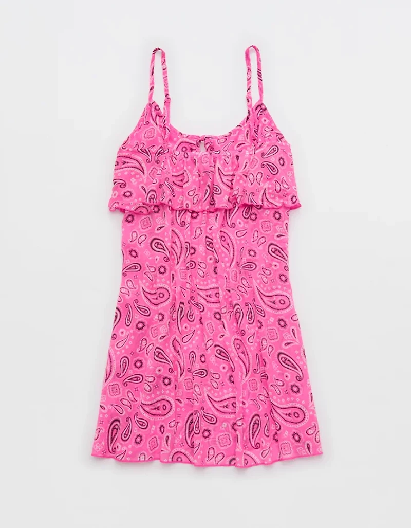 Aerie Festival Printed Mini Dress