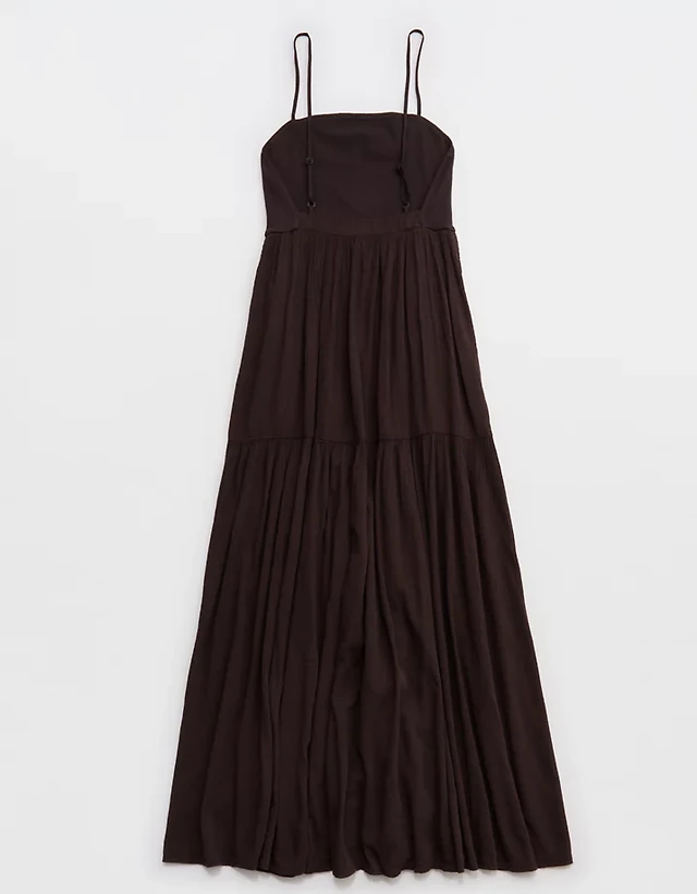 Aerie On-The-Down-Low Back Dress