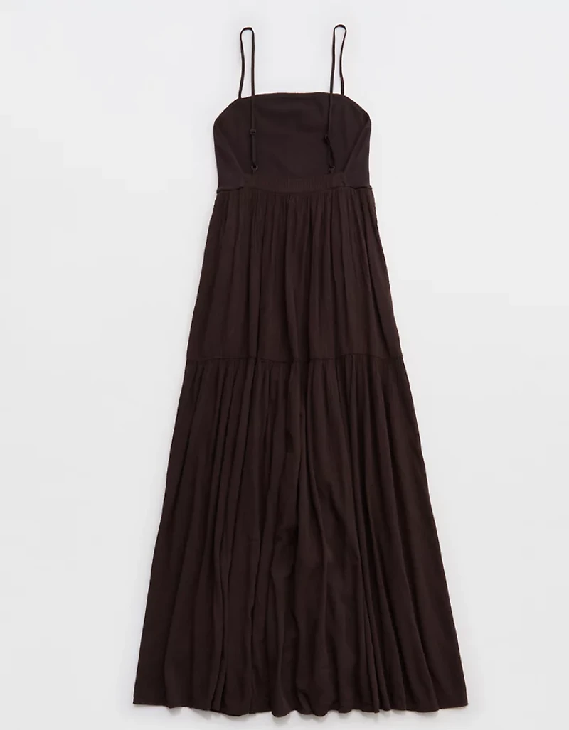 Aerie On-The-Down-Low Back Dress
